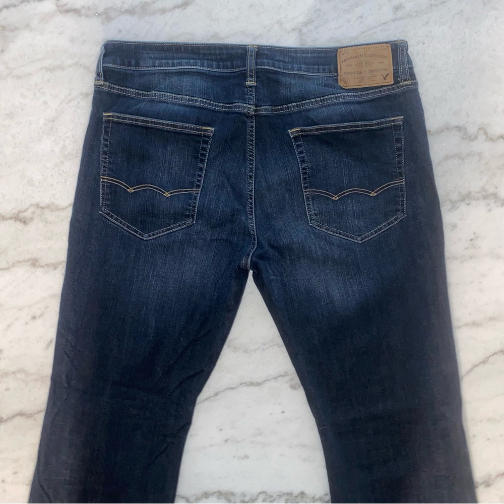 Dark Blue American Eagle Active Flex Jeans